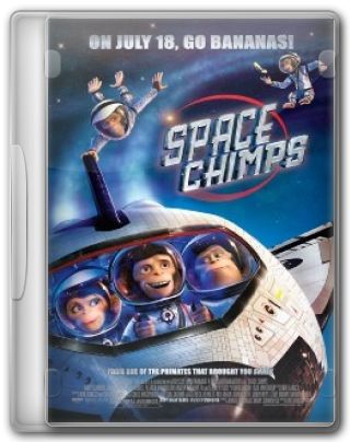 Capa do Filme Space Chimps Micos no Espaço