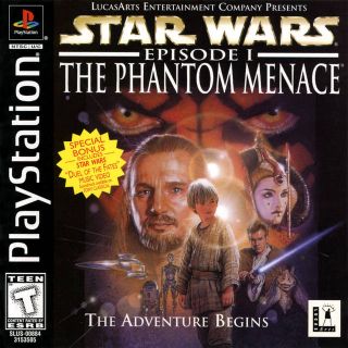 Capa Jogo Star Wars Episode I The Phantom Menace PS1