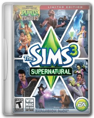 Capa Jogo The Sims 3 Supernatural PC