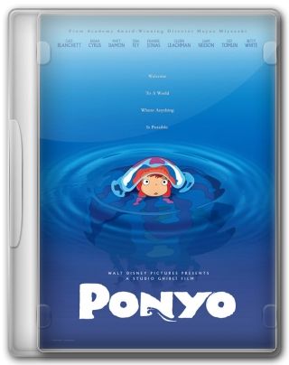 Capa do Filme Ponyo Uma Amizade que Veio do Mar