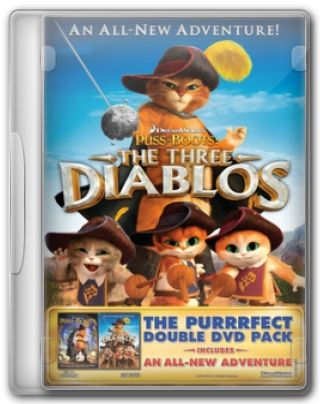 Capa do Filme Gato de Botas e Os Três Diabos